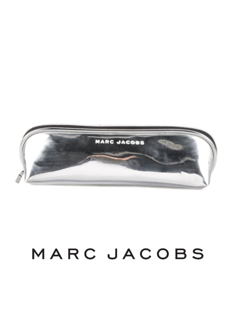 Marc Jacobs Metallic Mirrored Cosmetic Case/Accessories Pouch